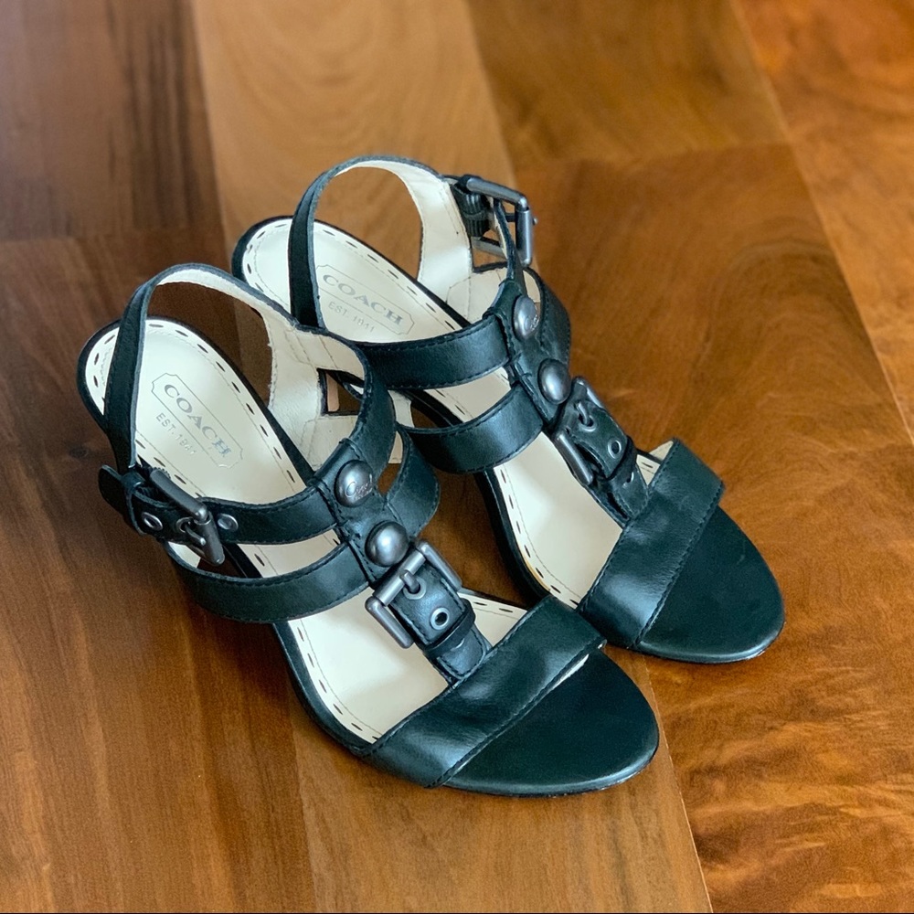 Coach heeled sandals